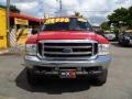 2003 Red Clearcoat Ford F250 Super Duty XLT Crew Cab 4x4  photo #2