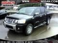Galaxy Black 2011 Nissan Titan SV Heavy Metal Chrome Edition Crew Cab 4x4