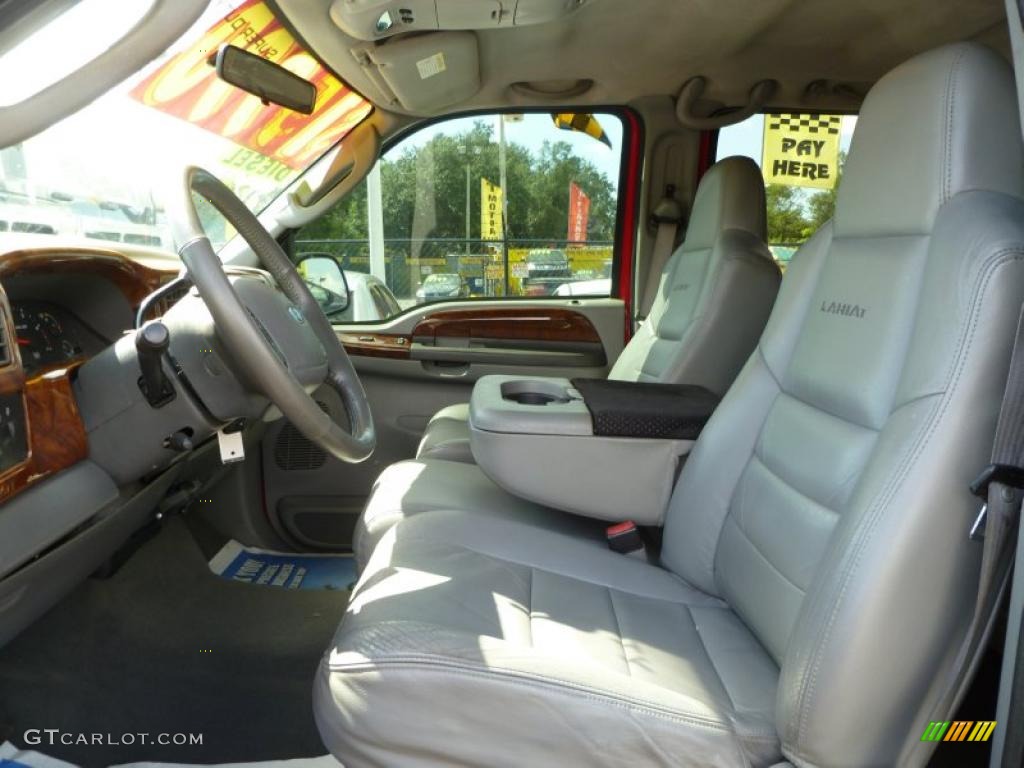 2003 F250 Super Duty XLT Crew Cab 4x4 - Red Clearcoat / Medium Parchment Beige photo #9