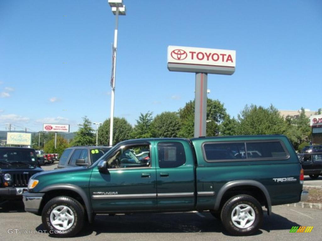 2001 Tundra SR5 TRD Extended Cab 4x4 - Imperial Jade Mica / Oak photo #3