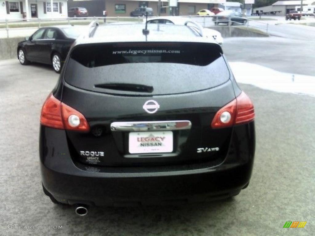 2011 Rogue SV AWD - Wicked Black / Black photo #5