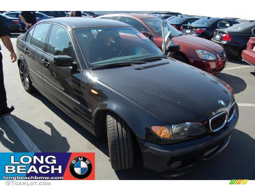 2003 3 Series 330i Sedan - Jet Black / Black photo #1