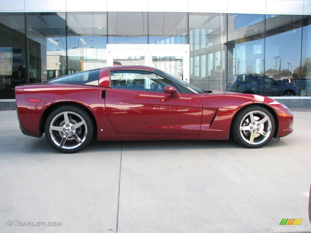 2007 Corvette Coupe - Monterey Red Metallic / Ebony photo #8