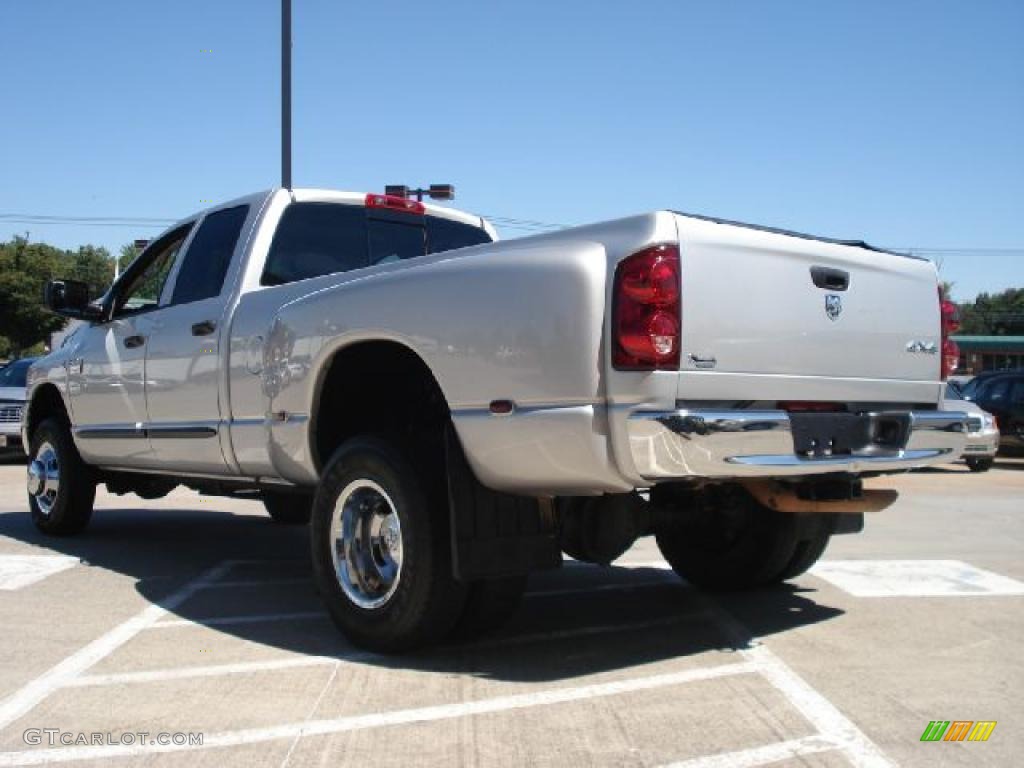 2007 Ram 3500 SLT Quad Cab 4x4 Dually - Bright Silver Metallic / Medium Slate Gray photo #5