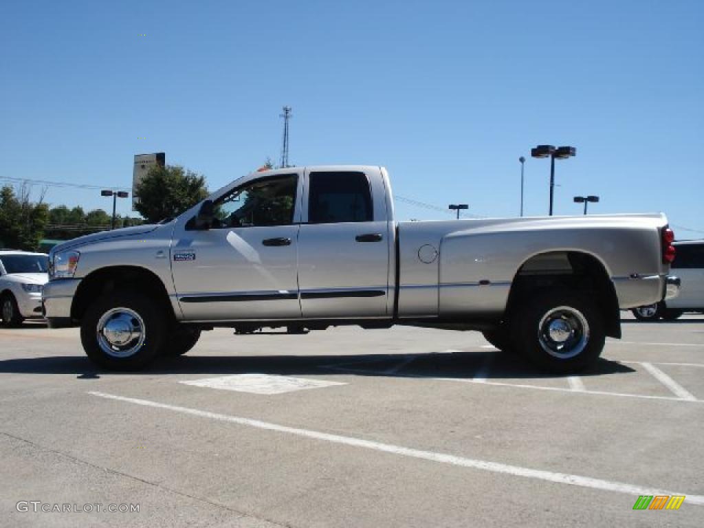 2007 Ram 3500 SLT Quad Cab 4x4 Dually - Bright Silver Metallic / Medium Slate Gray photo #6