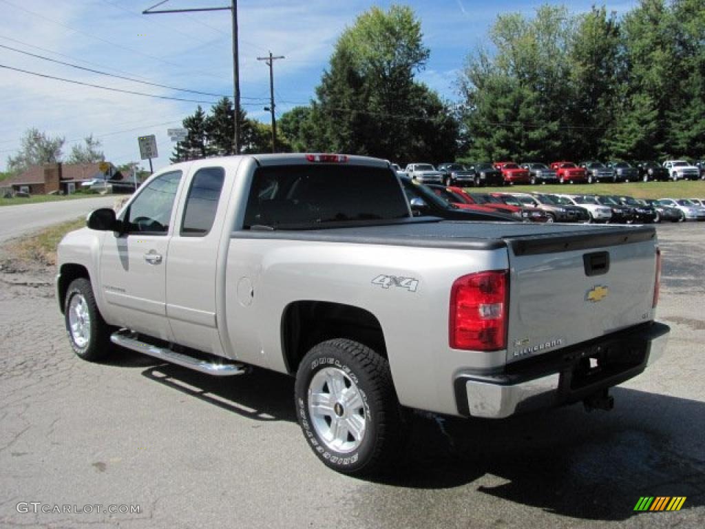 2008 Silverado 1500 LTZ Extended Cab 4x4 - Silver Birch Metallic / Ebony photo #4