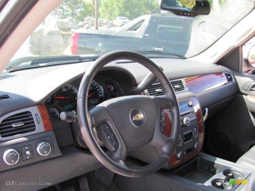 2008 Silverado 1500 LTZ Extended Cab 4x4 - Silver Birch Metallic / Ebony photo #13
