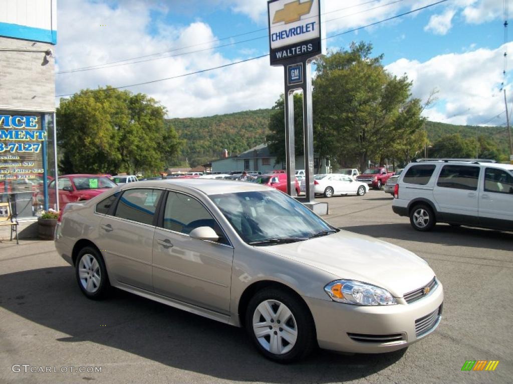 2011 Impala LS - Gold Mist Metallic / Ebony photo #8