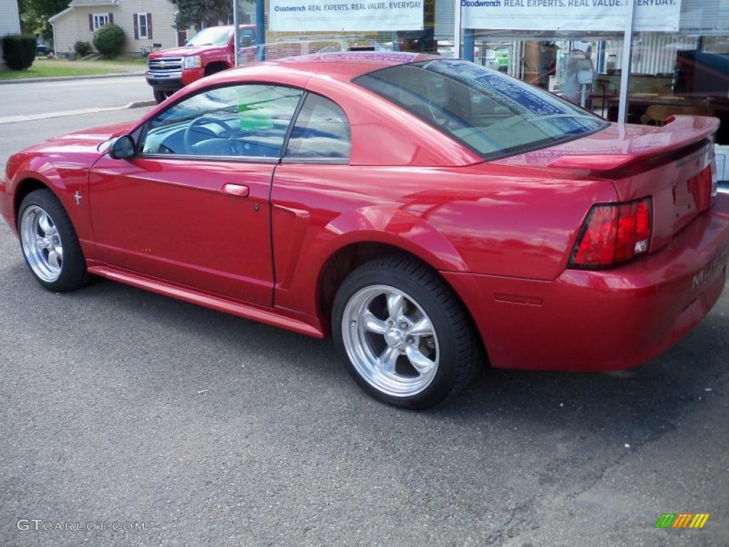 2001 Mustang V6 Coupe - Performance Red / Dark Charcoal photo #3