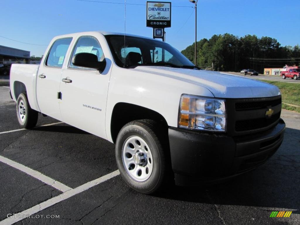 2011 Silverado 1500 Crew Cab - Summit White / Dark Titanium photo #1