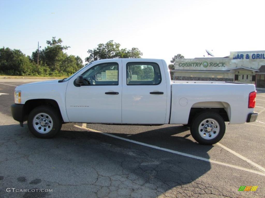 2011 Silverado 1500 Crew Cab - Summit White / Dark Titanium photo #4