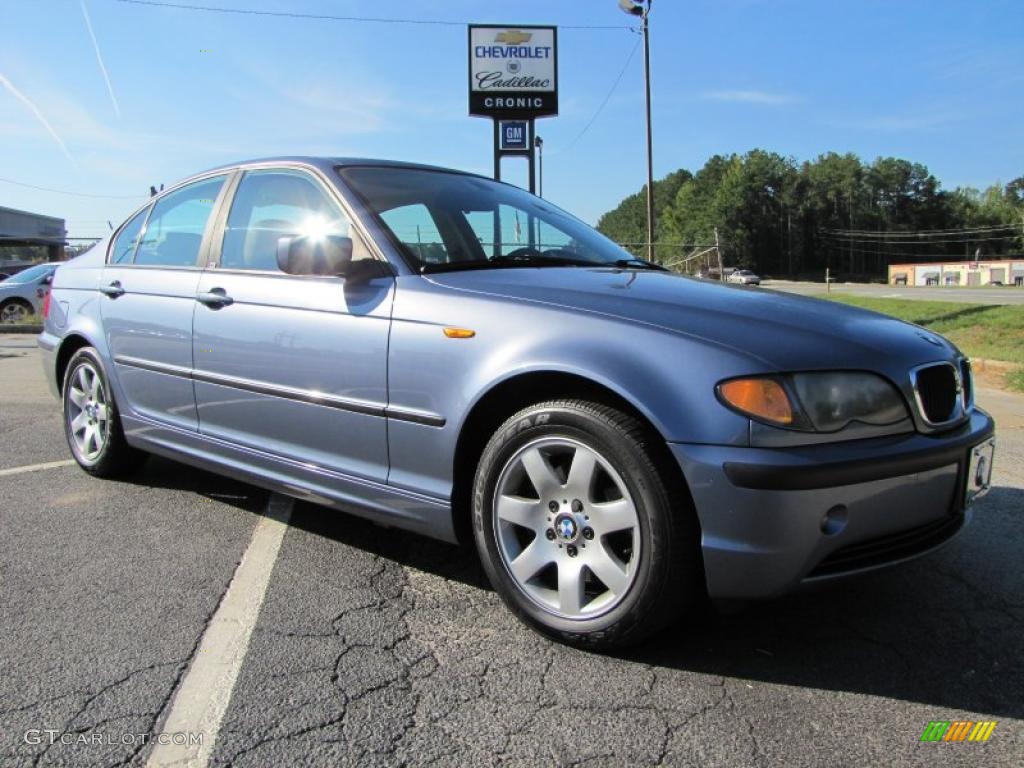 2003 3 Series 325i Sedan - Steel Blue Metallic / Sand photo #1