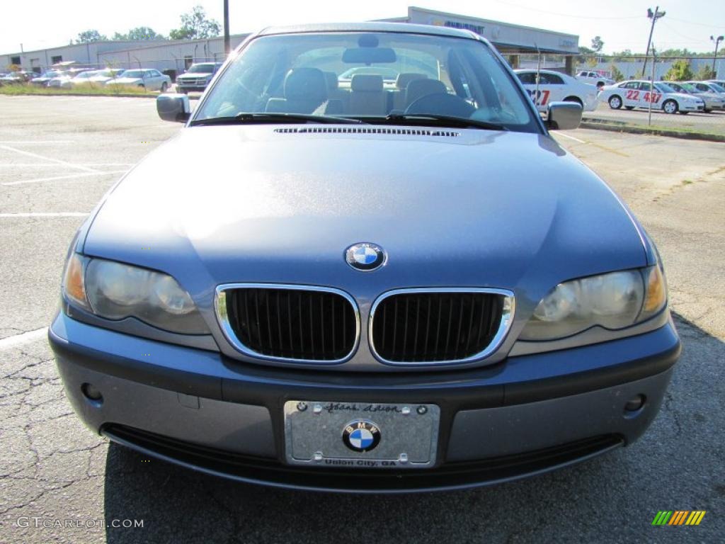 2003 3 Series 325i Sedan - Steel Blue Metallic / Sand photo #2