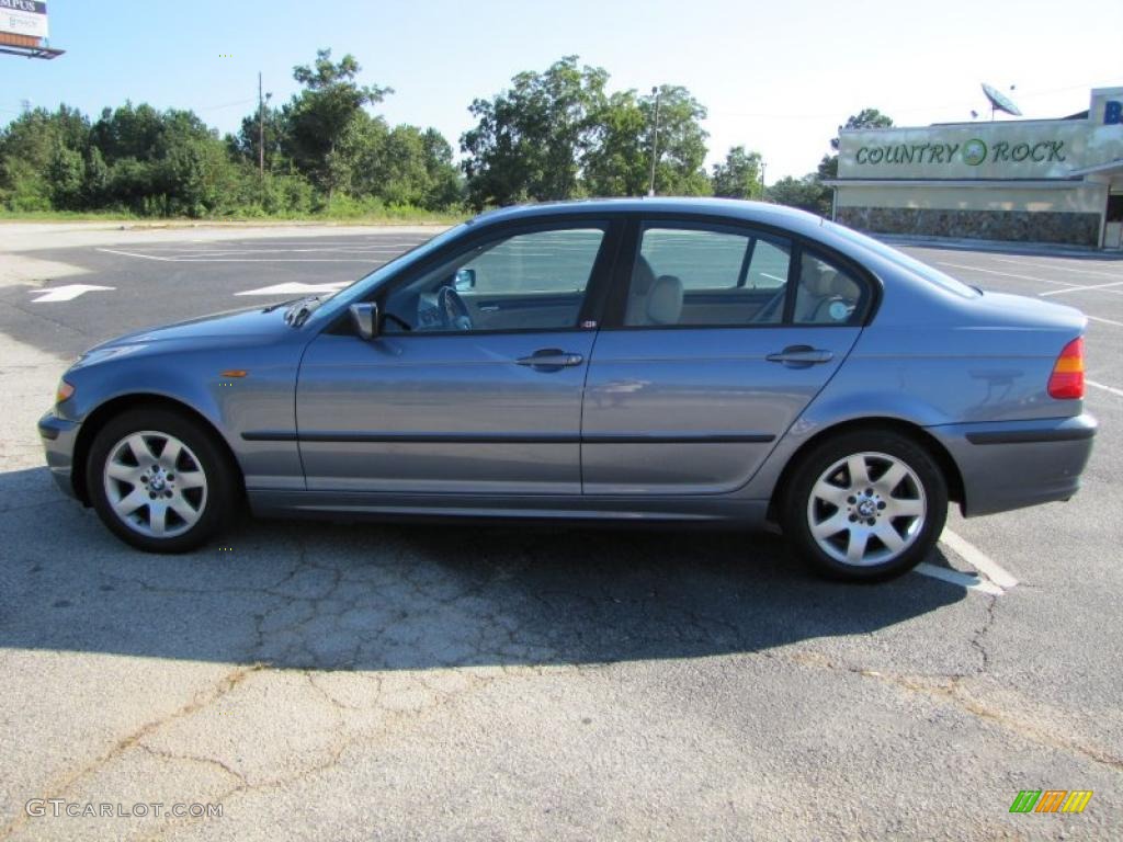 2003 3 Series 325i Sedan - Steel Blue Metallic / Sand photo #4