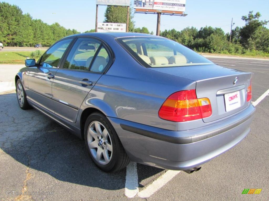 2003 3 Series 325i Sedan - Steel Blue Metallic / Sand photo #5
