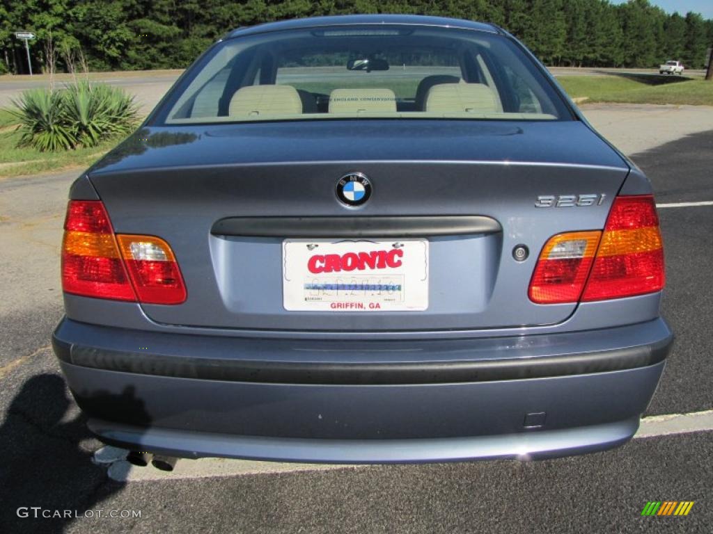 2003 3 Series 325i Sedan - Steel Blue Metallic / Sand photo #6