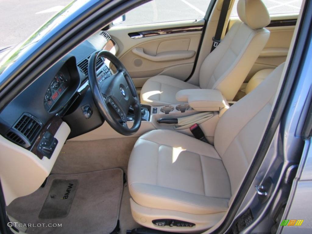 2003 3 Series 325i Sedan - Steel Blue Metallic / Sand photo #10