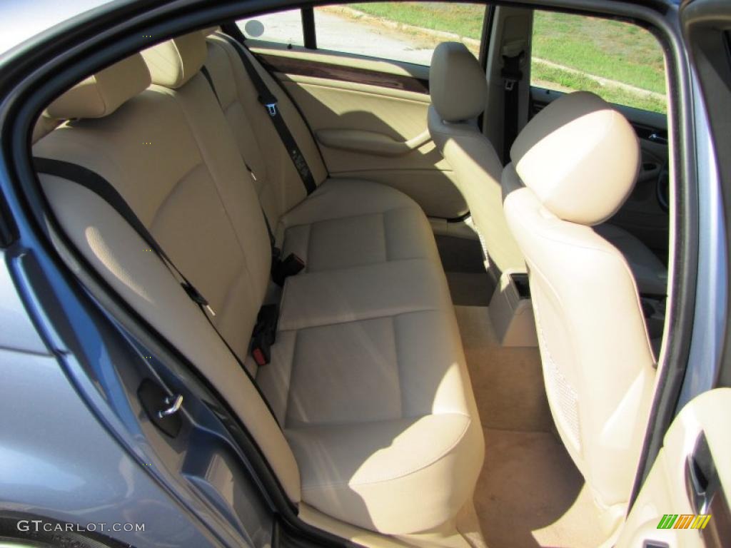 2003 3 Series 325i Sedan - Steel Blue Metallic / Sand photo #13