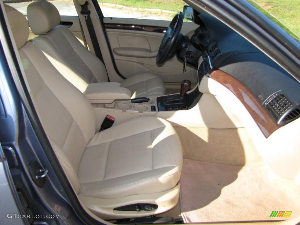 2003 3 Series 325i Sedan - Steel Blue Metallic / Sand photo #14
