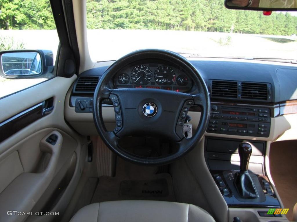 2003 3 Series 325i Sedan - Steel Blue Metallic / Sand photo #16