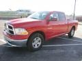 2010 Flame Red Dodge Ram 1500 SLT Quad Cab  photo #3