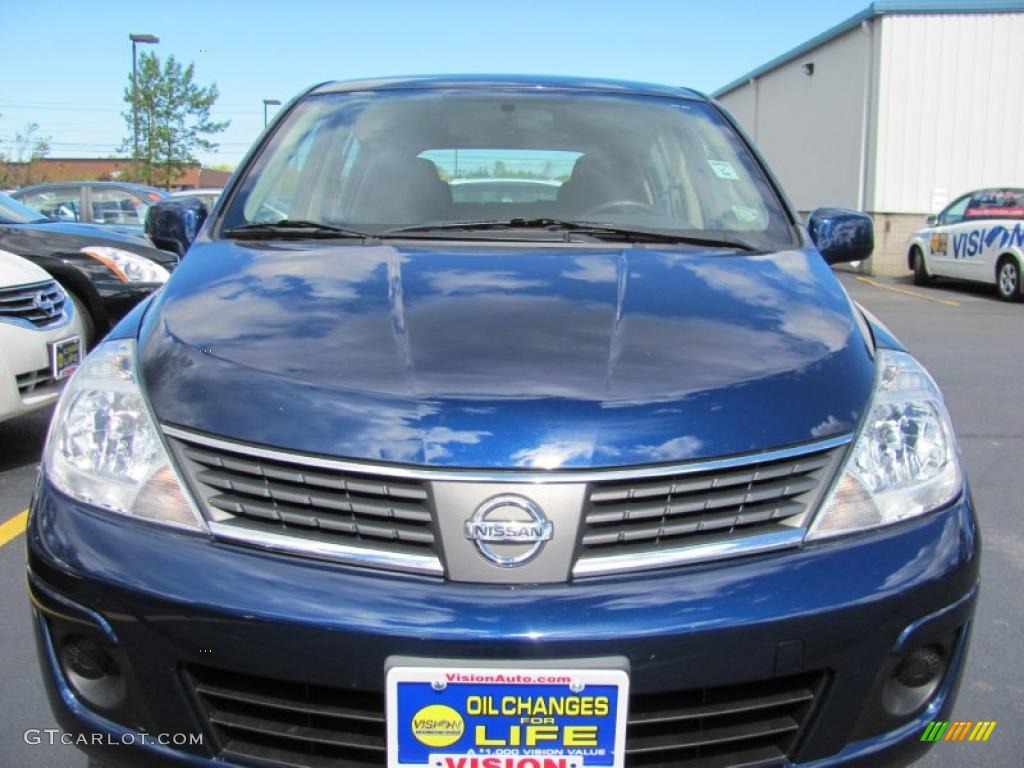 2009 Versa 1.8 SL Hatchback - Blue Onyx / Charcoal photo #16