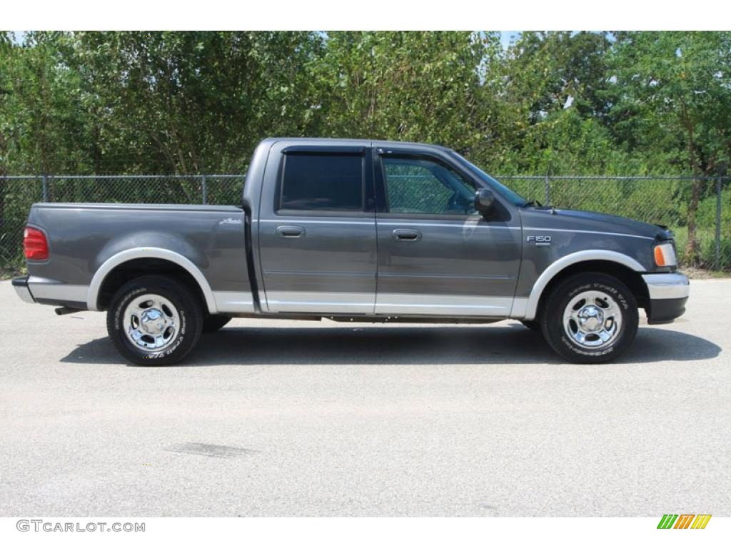 2003 F150 Lariat SuperCrew - Dark Shadow Grey Metallic / Medium Graphite Grey photo #2