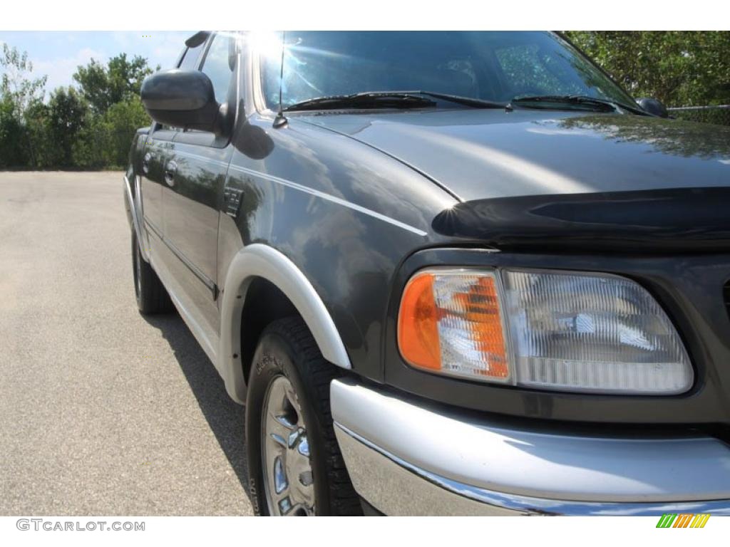 2003 F150 Lariat SuperCrew - Dark Shadow Grey Metallic / Medium Graphite Grey photo #10
