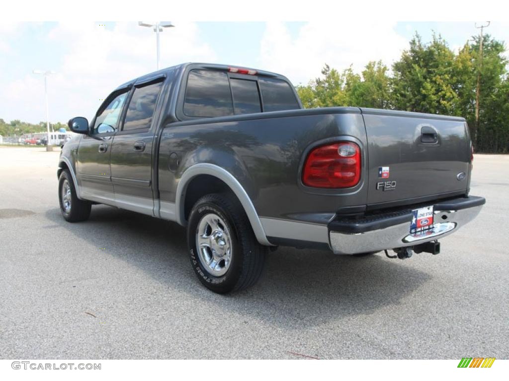 2003 F150 Lariat SuperCrew - Dark Shadow Grey Metallic / Medium Graphite Grey photo #16