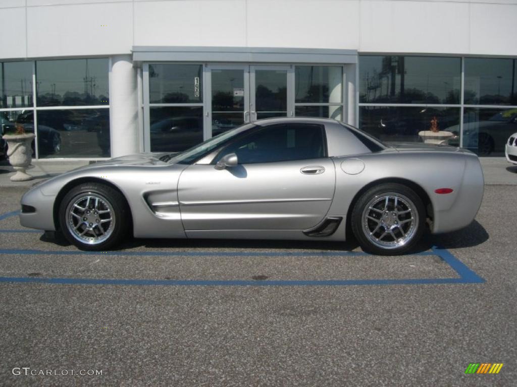 2004 Corvette Z06 - Machine Silver Metallic / Black photo #6