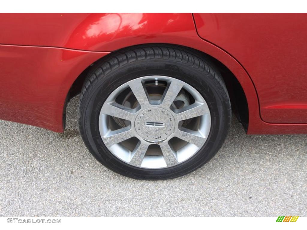 2007 MKZ Sedan - Vivid Red Metallic / Sand photo #12