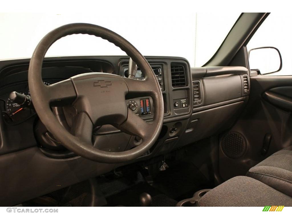 2003 Silverado 2500HD LS Regular Cab 4x4 - Dark Gray Metallic / Dark Charcoal photo #8