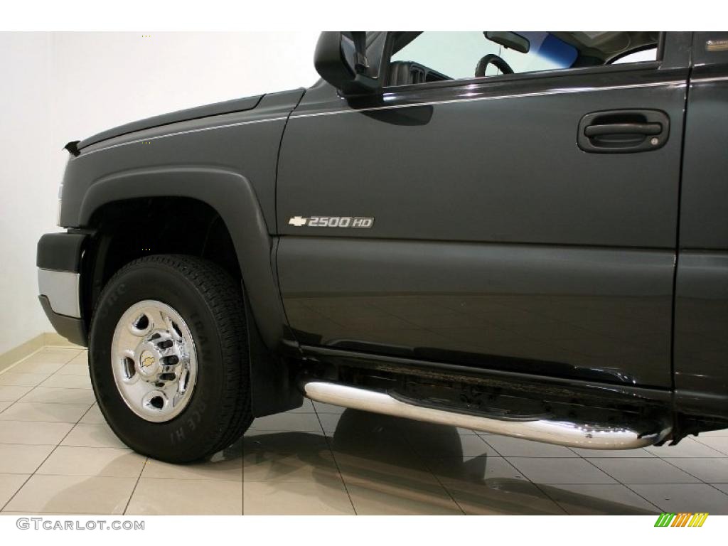 2003 Silverado 2500HD LS Regular Cab 4x4 - Dark Gray Metallic / Dark Charcoal photo #14