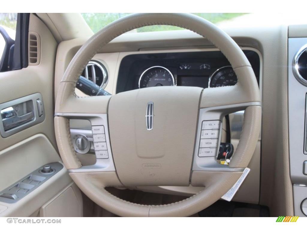 2007 MKZ Sedan - Vivid Red Metallic / Sand photo #26