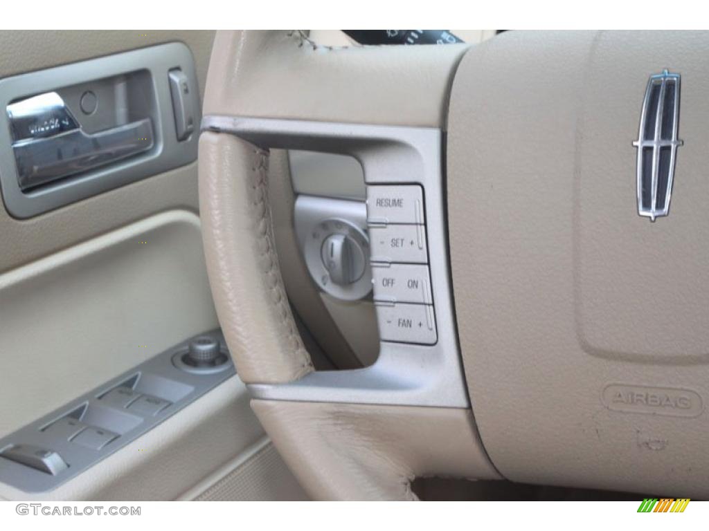 2007 MKZ Sedan - Vivid Red Metallic / Sand photo #28