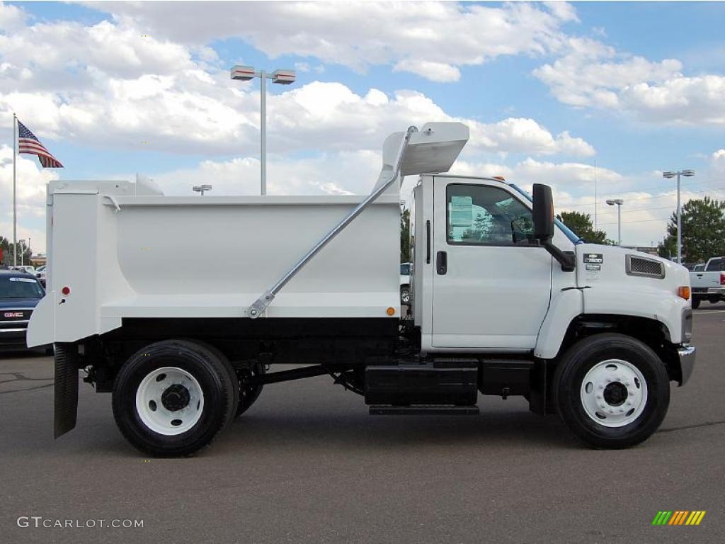 2006 C Series Kodiak C7500 Regular Cab Dump Truck - Summit White / Gray photo #5
