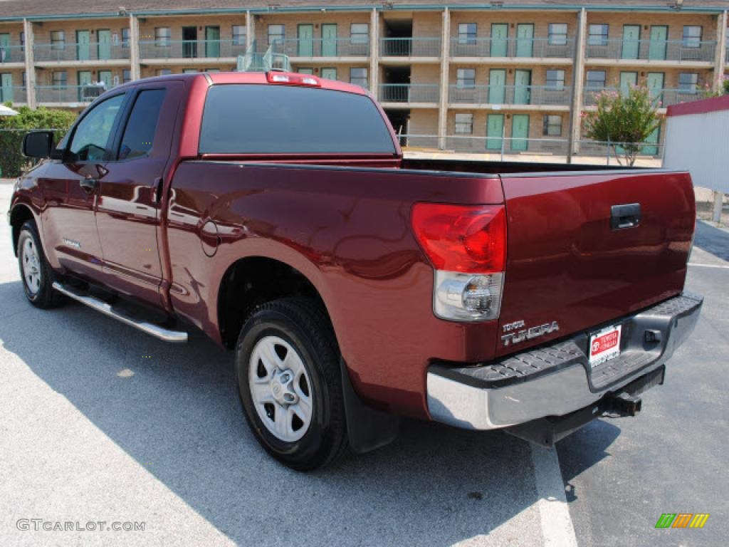 2008 Tundra Double Cab - Salsa Red Pearl / Black photo #7