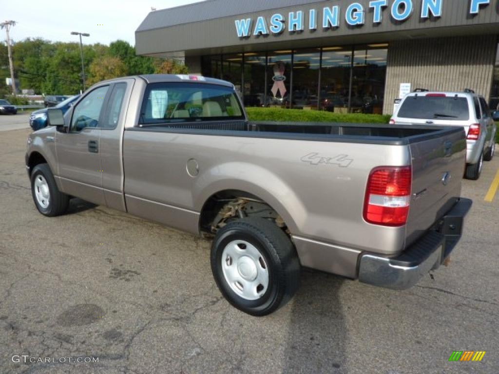 2005 F150 XL Regular Cab 4x4 - Arizona Beige Metallic / Tan photo #2