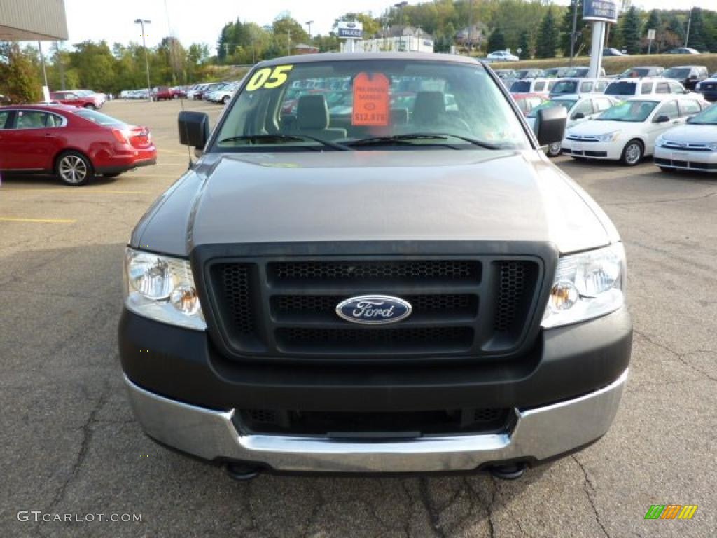 2005 F150 XL Regular Cab 4x4 - Arizona Beige Metallic / Tan photo #7