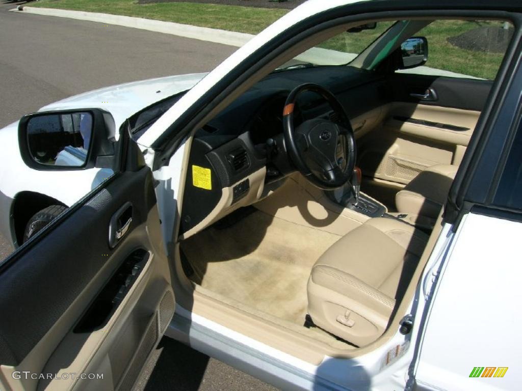 2006 Forester 2.5 X L.L.Bean Edition - Aspen White / Desert Beige photo #9