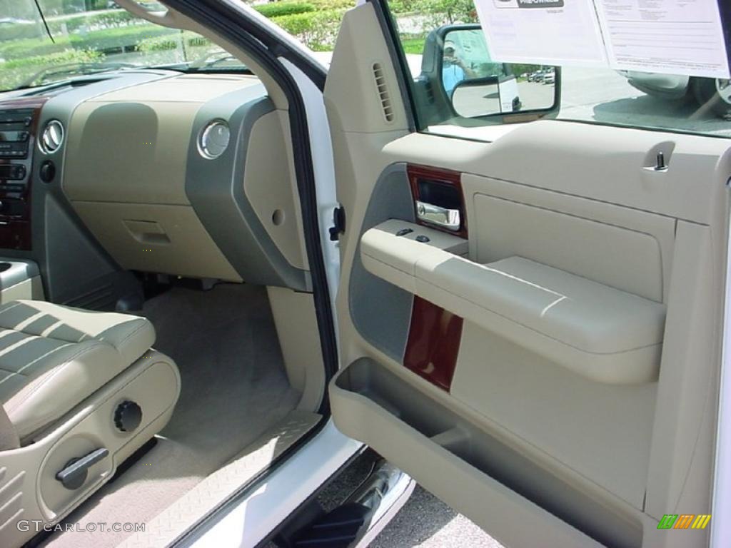 2006 F150 Lariat SuperCab - Oxford White / Tan photo #19