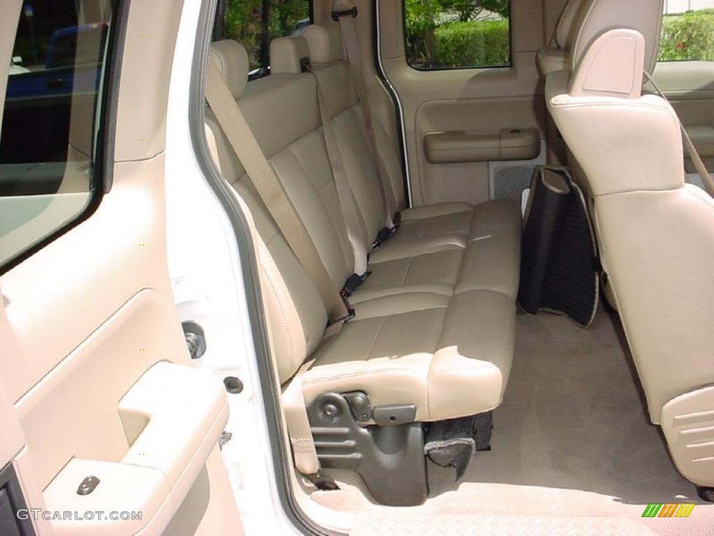 2006 F150 Lariat SuperCab - Oxford White / Tan photo #21