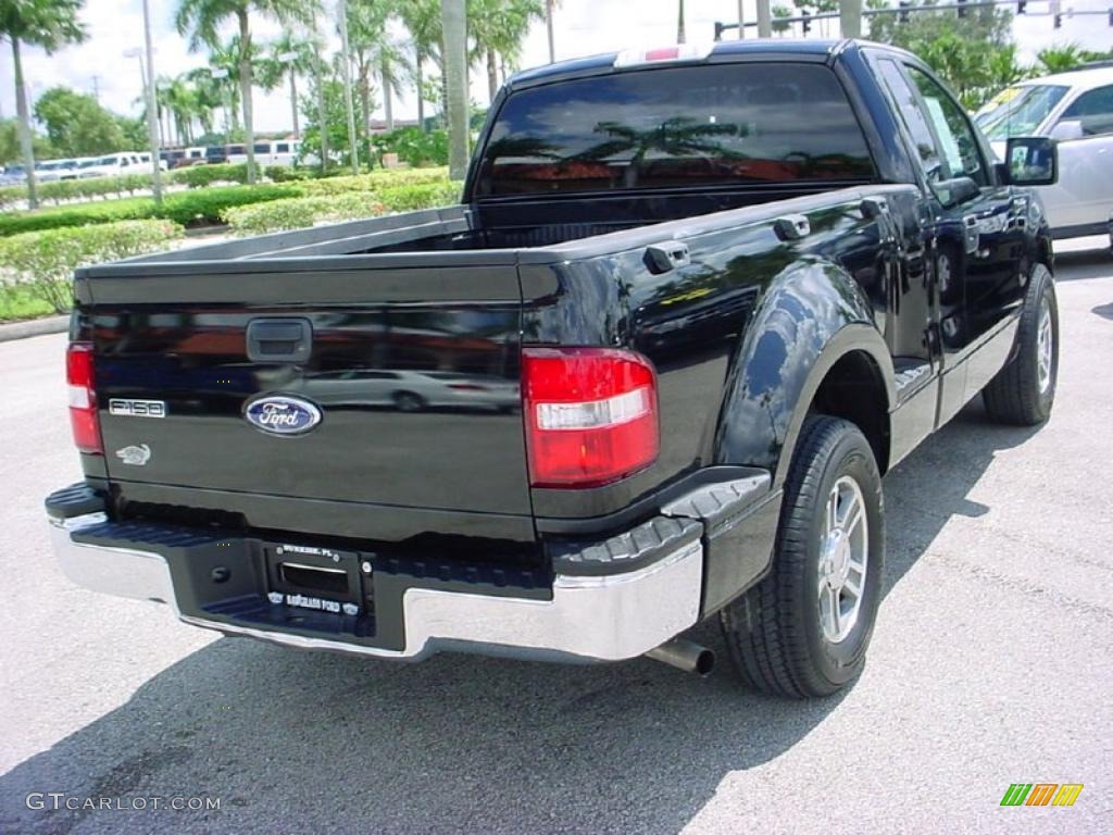 2006 F150 XLT Regular Cab - Black / Medium/Dark Flint photo #6