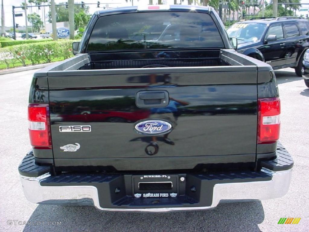 2006 F150 XLT Regular Cab - Black / Medium/Dark Flint photo #7