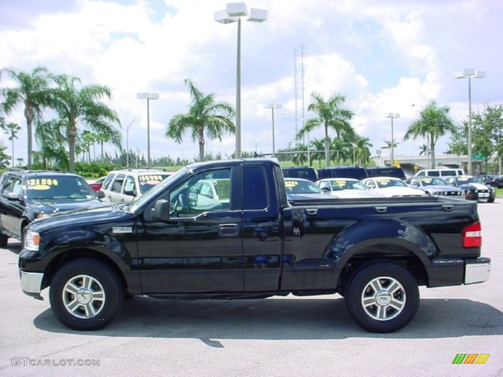 2006 F150 XLT Regular Cab - Black / Medium/Dark Flint photo #10