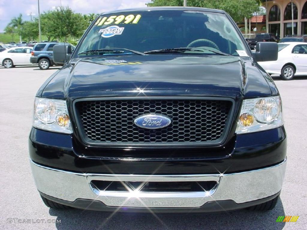 2006 F150 XLT Regular Cab - Black / Medium/Dark Flint photo #15