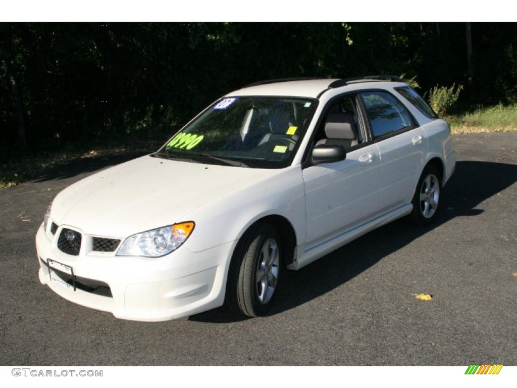 Satin White Pearl Subaru Impreza