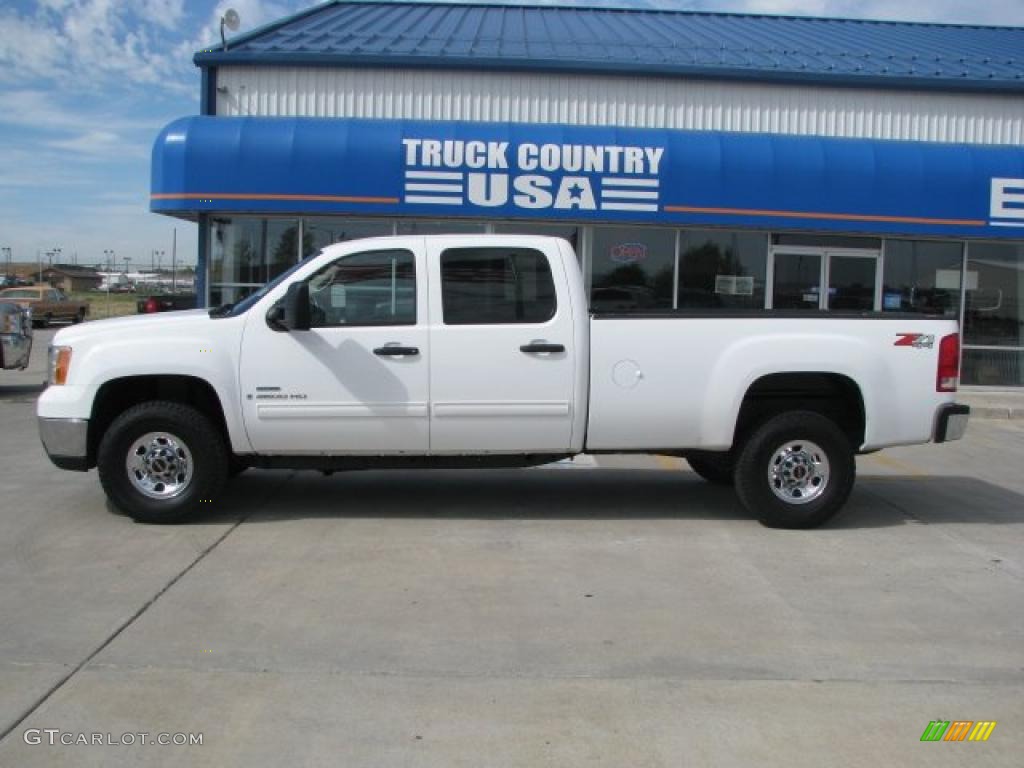 2009 Sierra 3500HD Work Truck Crew Cab 4x4 - Summit White / Ebony photo #1