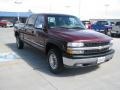 2001 Dark Carmine Red Metallic Chevrolet Silverado 1500 LS Crew Cab 4x4  photo #12