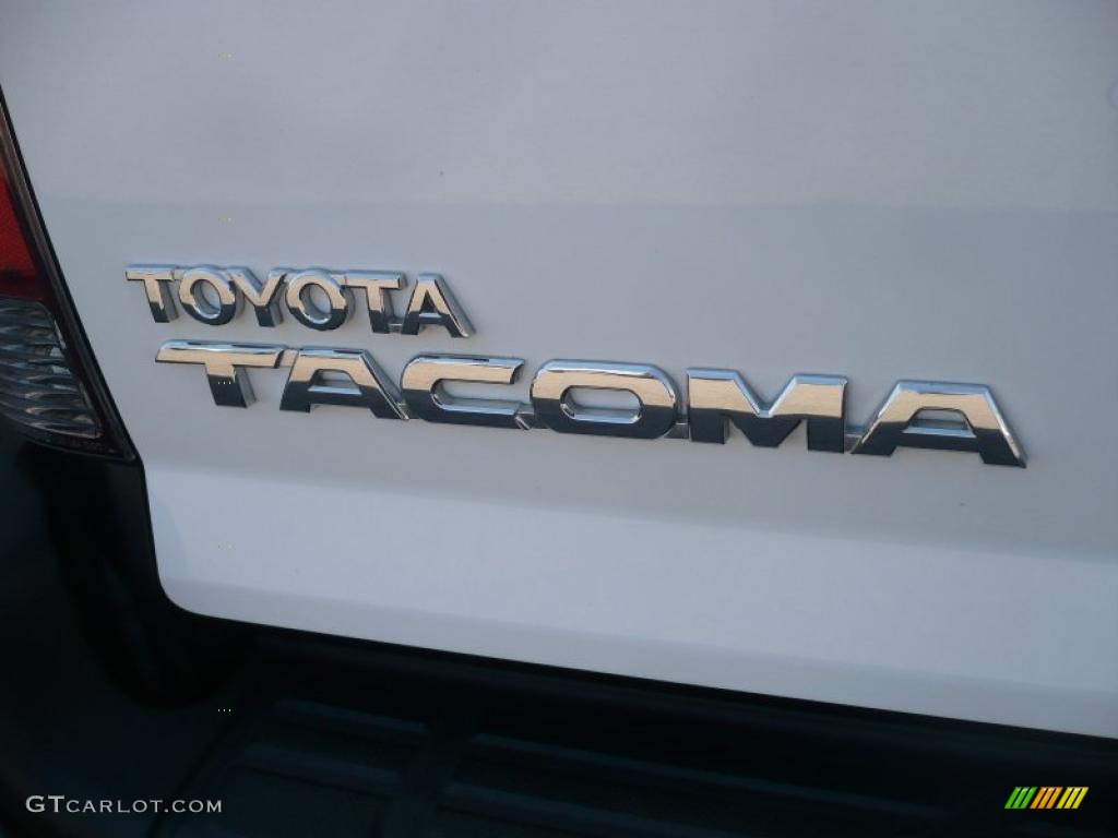 2009 Tacoma V6 Double Cab 4x4 - Super White / Sand Beige photo #12
